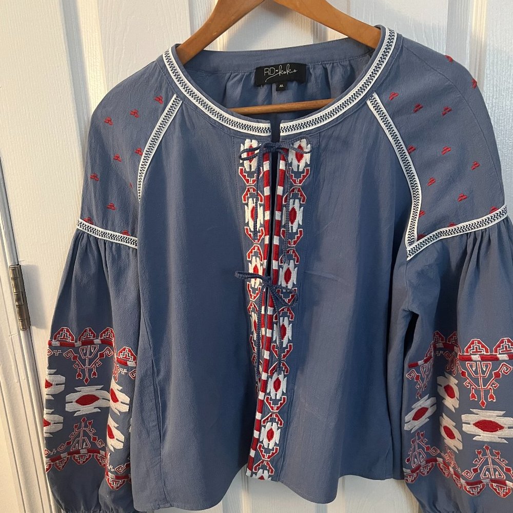 Waist Denim Swing Jacket